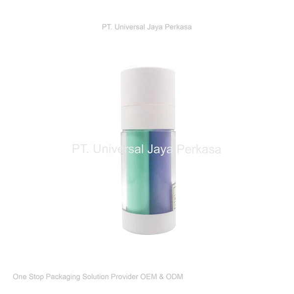 bottle airless pump two in one cosmetic bottle